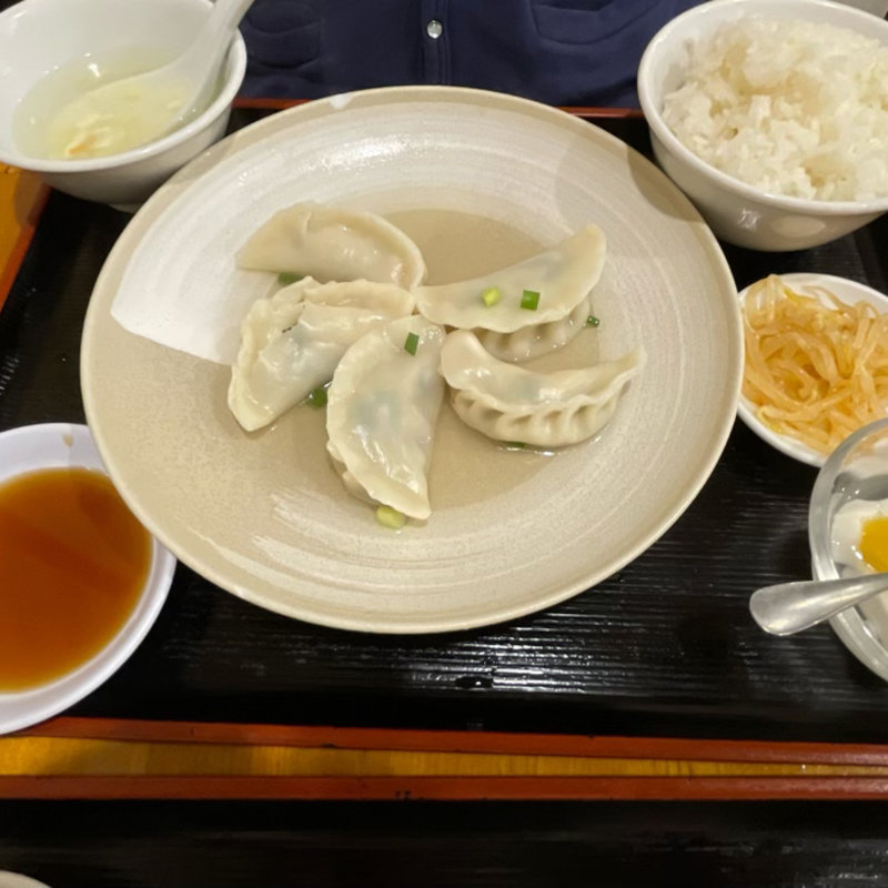 海老入りもちもち水餃子 定食(6個入り)(福餃子 )