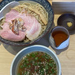 金目鯛塩つけめん 大盛(鴨と上州地鶏 中華そば 獅)