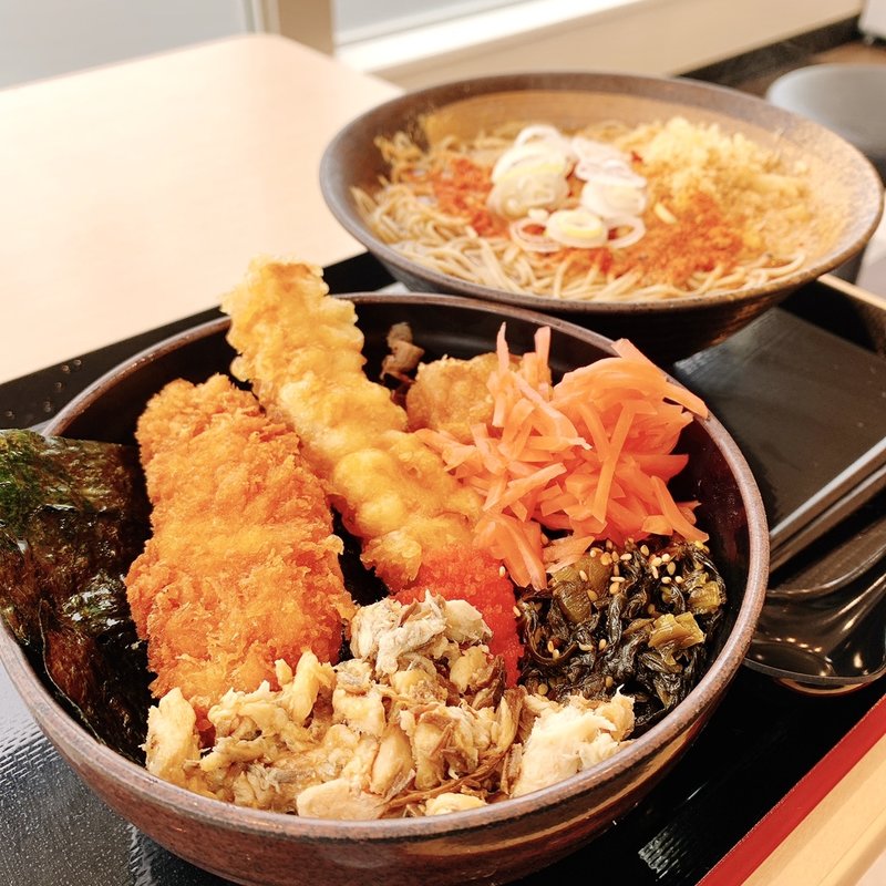 のり弁セット(ゆで太郎 東松山新郷店)