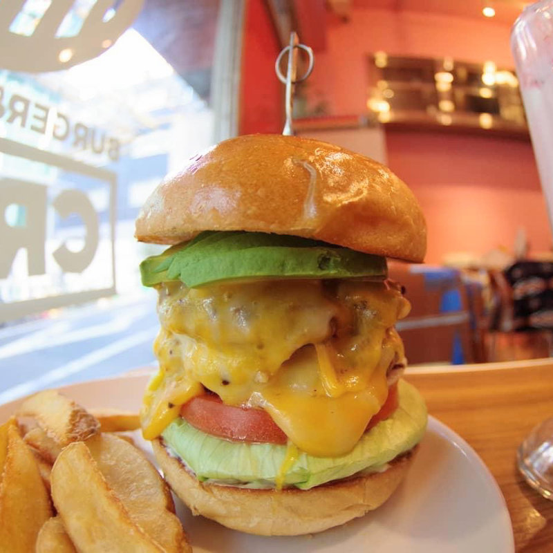 ダブルチーズアボガドバーガー(BURGER&MILKSHAKE CRANE)