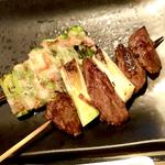 牛串とアスパラベーコン