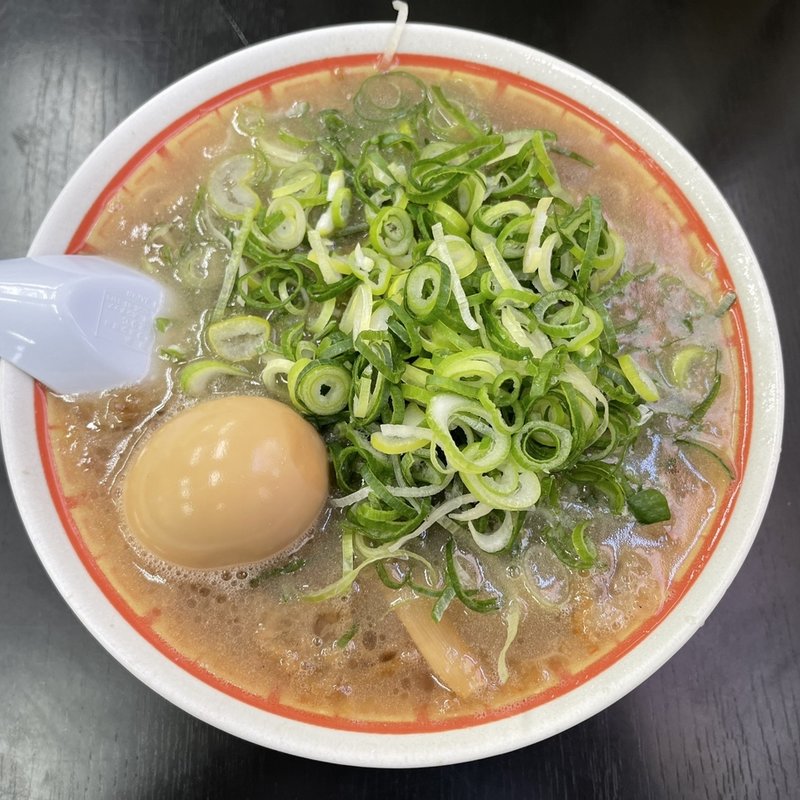 煮玉子入りねぎかすらーめん(らーめん藤 田原本店 （らーめんふじ）)