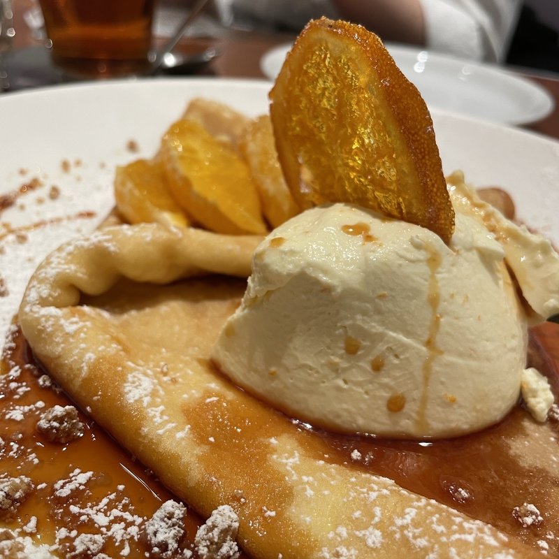 日替わりオレンジのレアチーズキャラメルソース(CREPERIE Le Beurre Noisette（クレープリー ル ブール ノワゼット）)