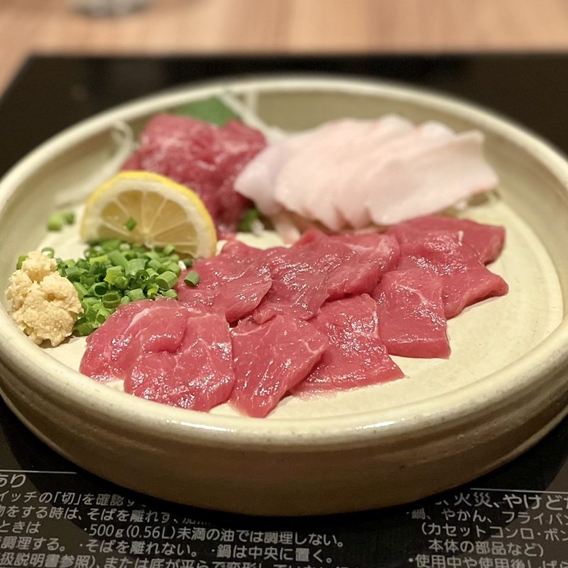 極上霜降り馬刺し(博多もつ鍋 いちたか 博多本店)