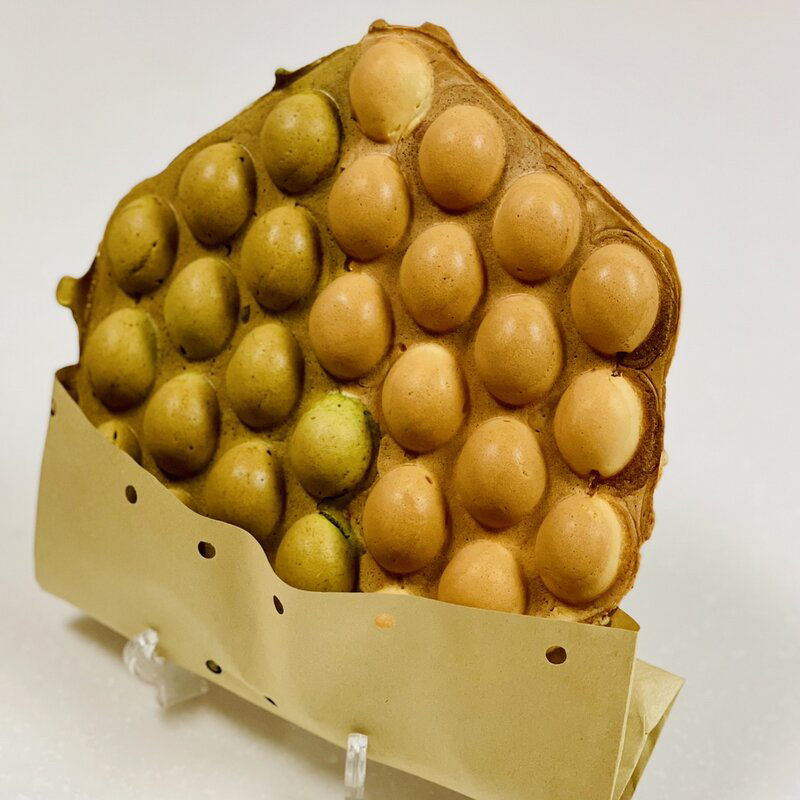 エッグワッフルハーフ&ハーフ(プレーン・抹茶)(Sweets Labo​)