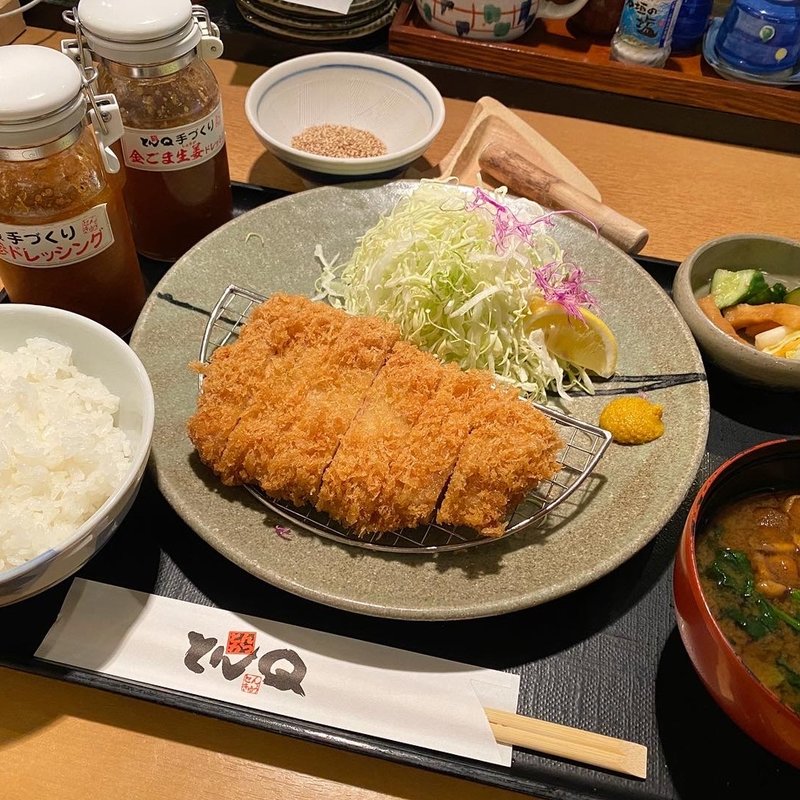 やまと豚ロースかつ定食 <中150ｇ>(とんＱ つくば本店 （とんきゅう）)