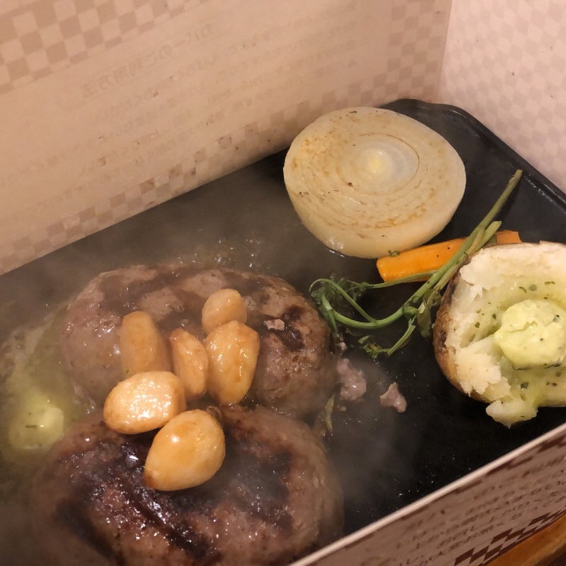 ニンニクソースハンバーグ(ビッグボーイ 八尾店)