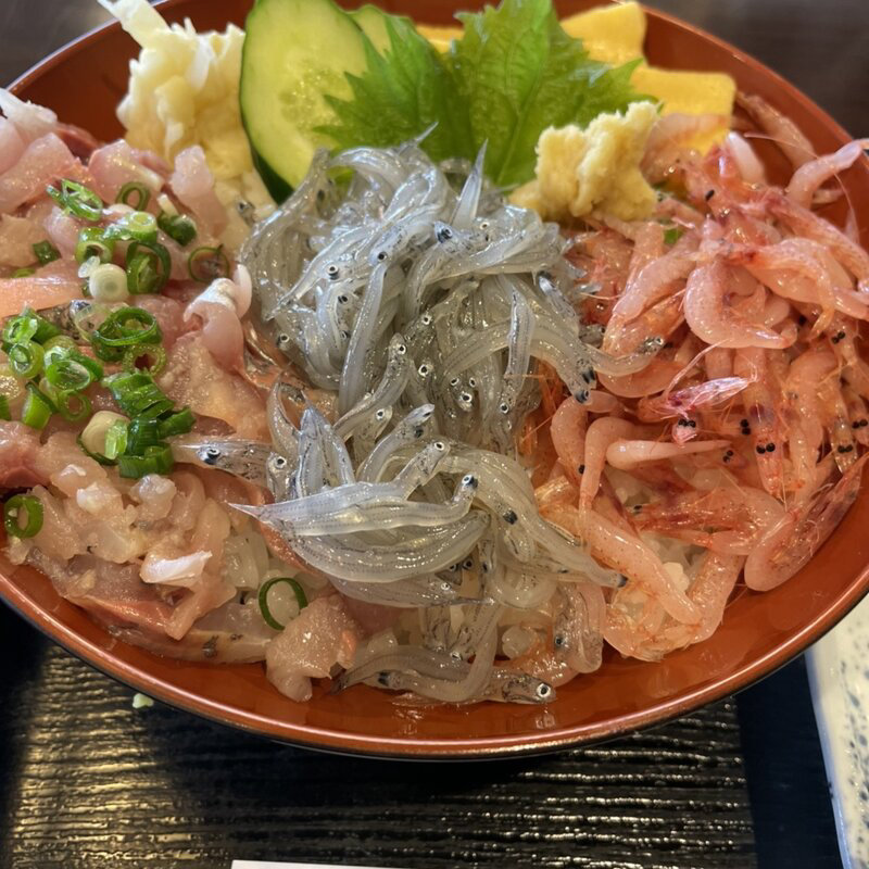 ぬまづ丼(三色丼)(魚河岸割烹さかなや千本一 （うおがしかっぽうさかなや せんぼんいち）)
