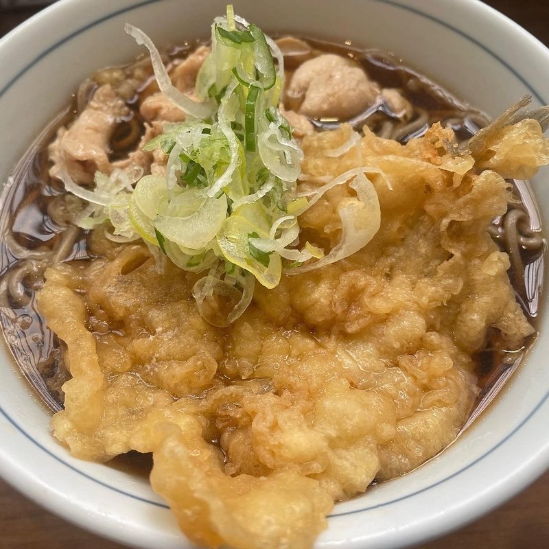 鳥肉そば、キス天(川村屋 （かわむらや）)