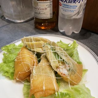 筍とチーズの揚げ春巻き(串と魚 京や)