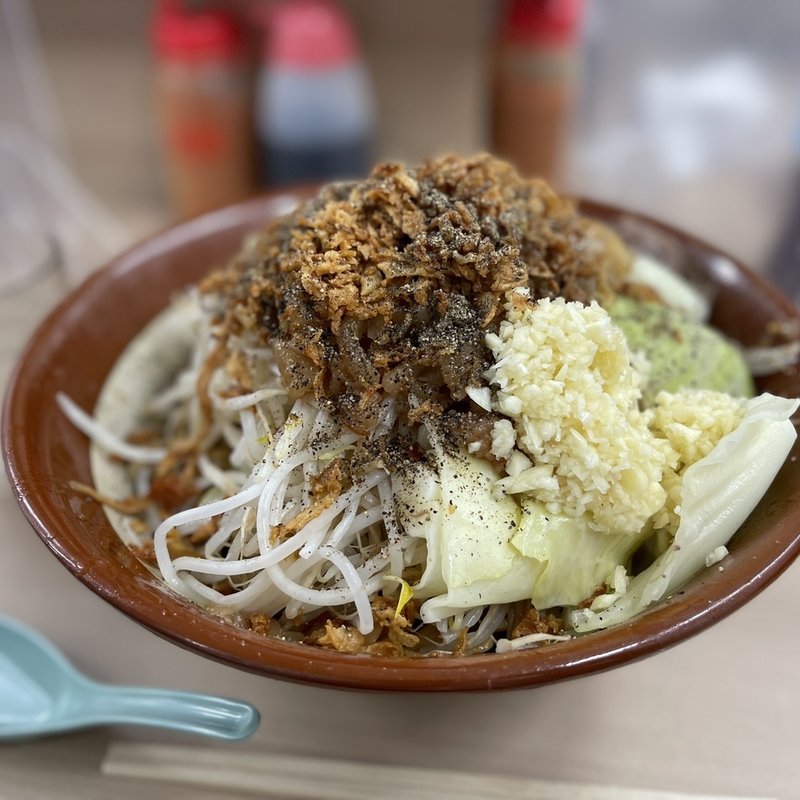 汁無し麺　豚5枚　500g(ラーメン荘　歴史を刻め　世田谷)