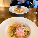 エビ明太子クリームパスタ