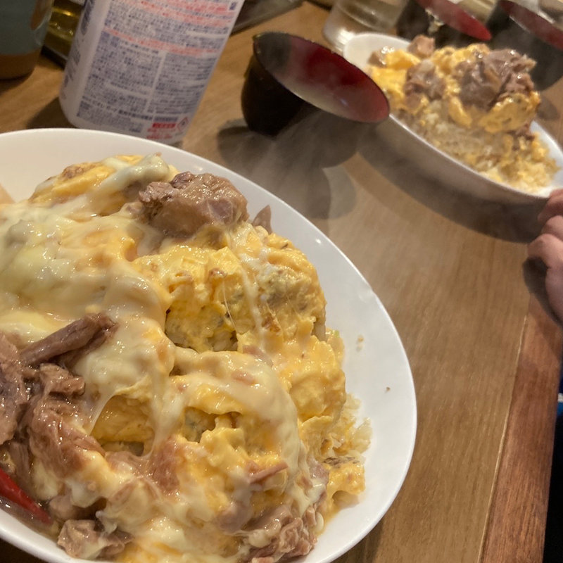 とろーりチーズのチャーシュー玉子炒飯(ラーメン処 よなかそば)