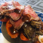 鹿児島黒牛3種の石焼きステーキ