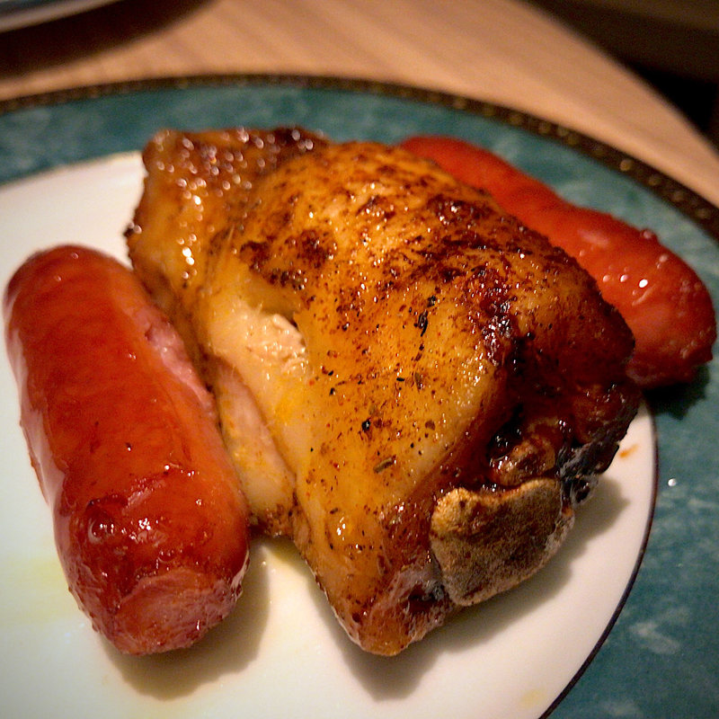 チキンステーキ＆ソーセージ(ロデオグリル 名古屋駅店)