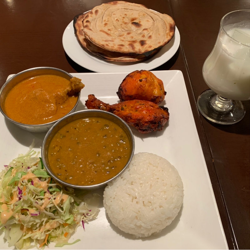 カレー2種類プレートランチ(ゴングル)