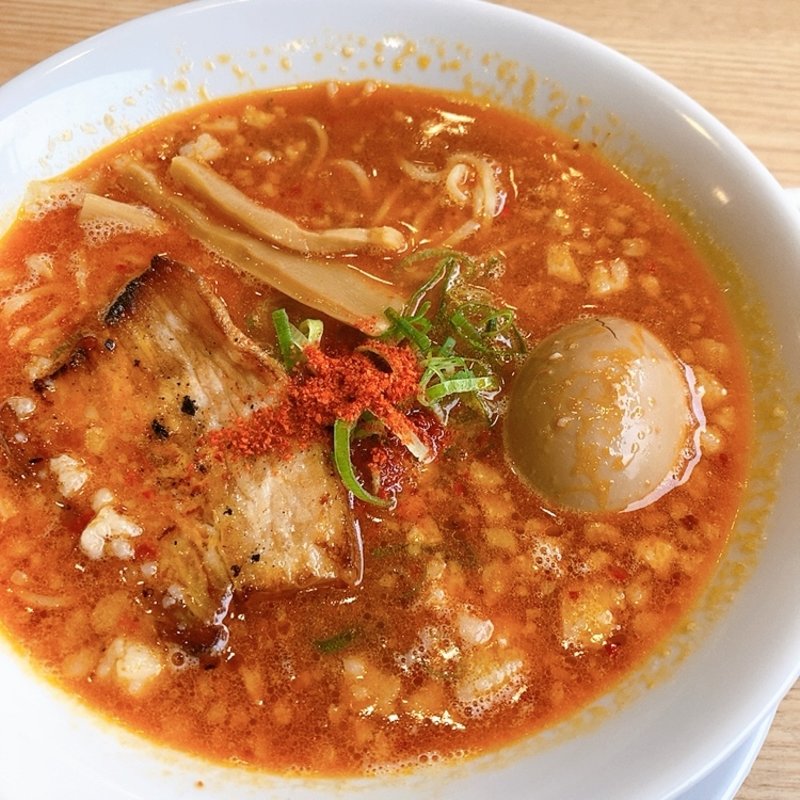 辛うまラーメン（中辛・味玉トッピング）(とりの助 八木店 )