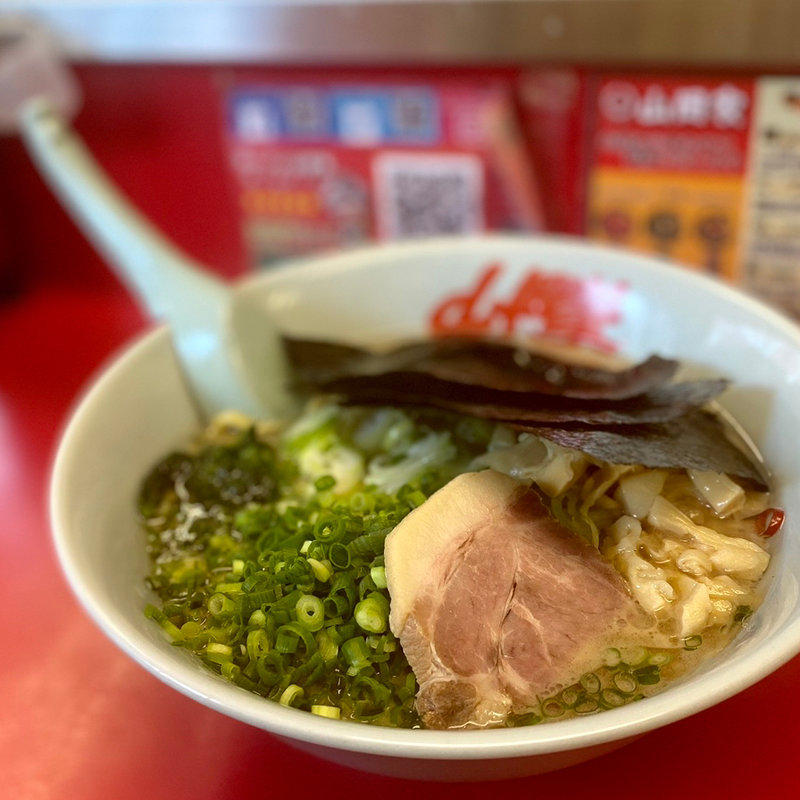 醤油ラーメン＋青ねぎ＋穂先メンマ(ラーメン山岡家 南2条店)