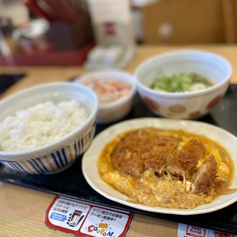 カツとじ皿定食(なか卯 すすきの西店 )