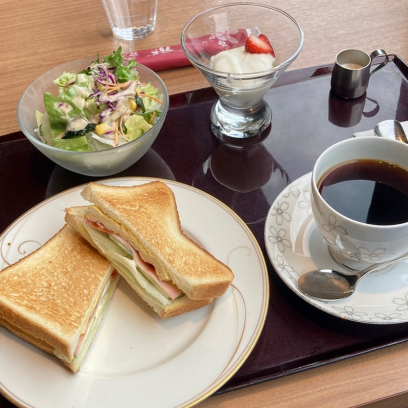 オープンサンドモーニング(桜珈琲 美原店)