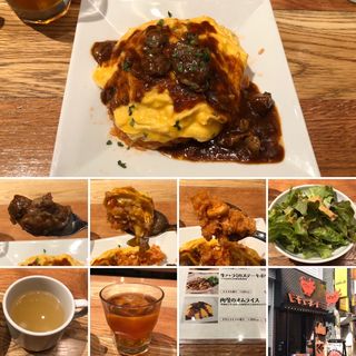 肉屋のオムライス(ミートキッチンlog50新宿三丁目店)