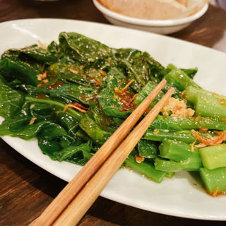 本日の中国野菜の炒め  (松記鶏飯 （SONG KEE JEE FAN）)