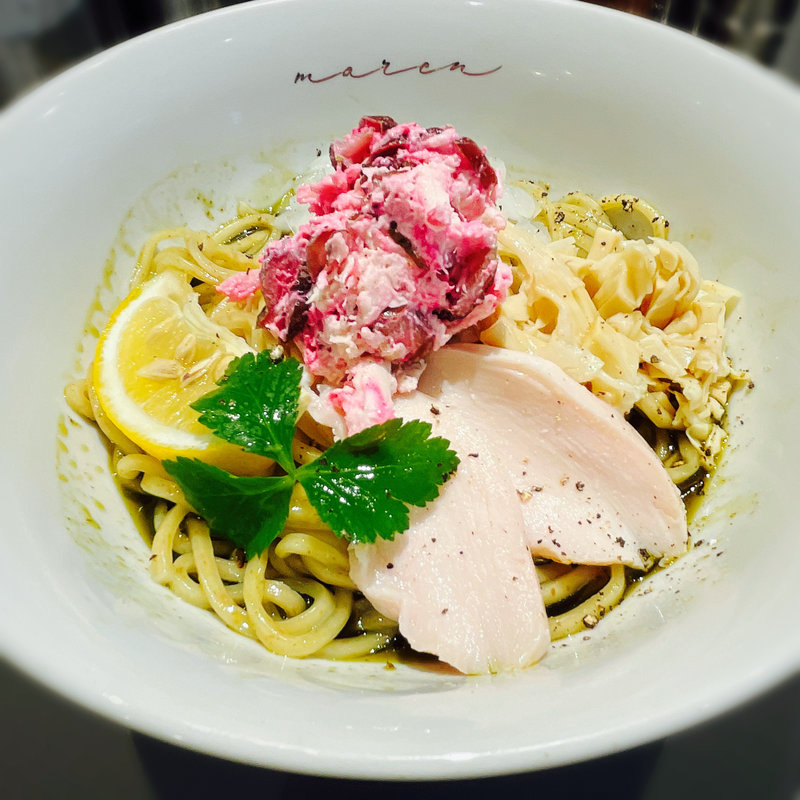 鶏塩まぜそば(まぜそば　maren 中崎町店)