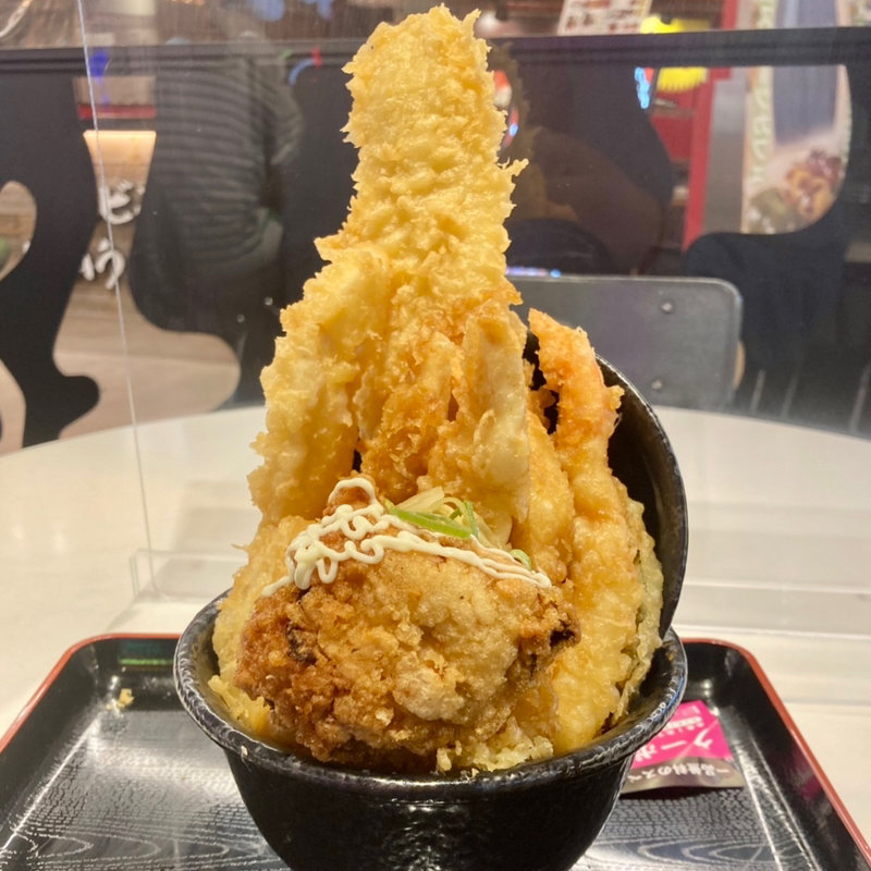 男気天丼(天からてん あべのHoop店)
