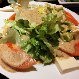 豆腐サラダ(和風個室居酒屋 若僧-わかぞう- 水道橋東京ドーム店)