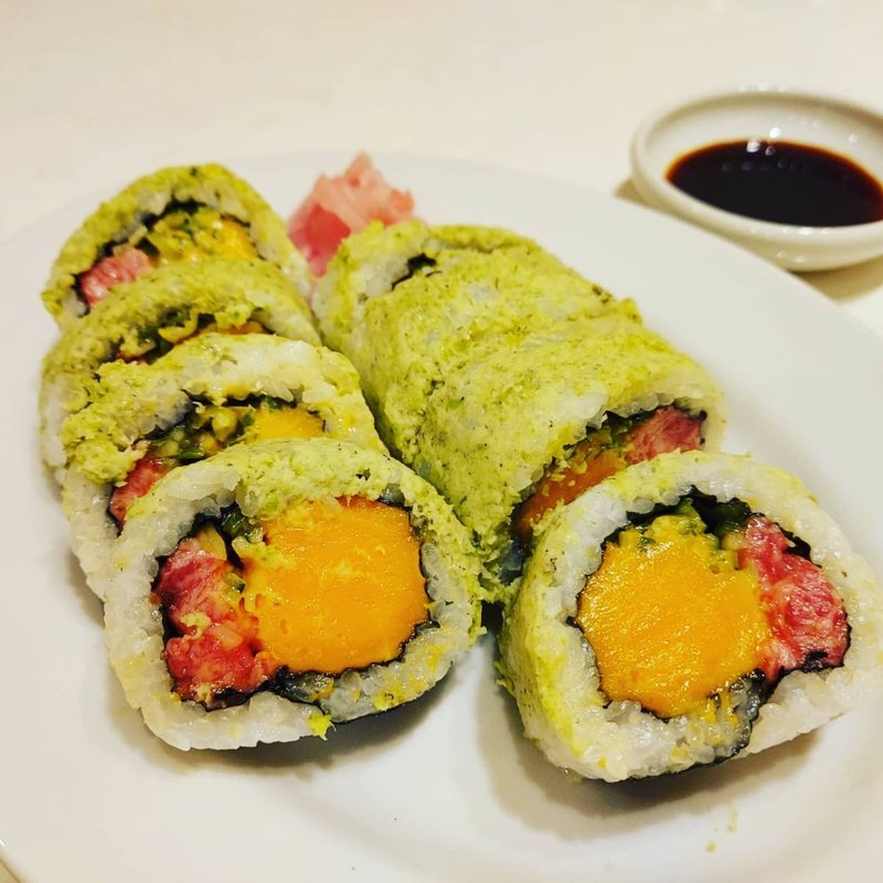 タンユッケ本ワサビ玉巻き(板前焼肉 一牛 道頓堀店)