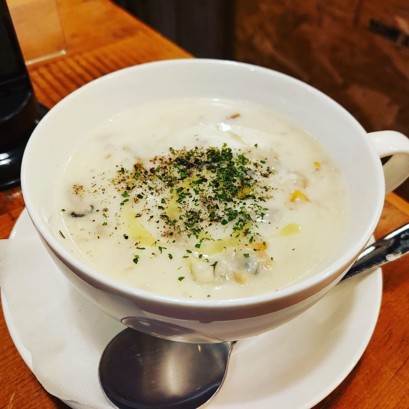 自家製クラムチャウダー(HELLO NEW DAY Hamburger)