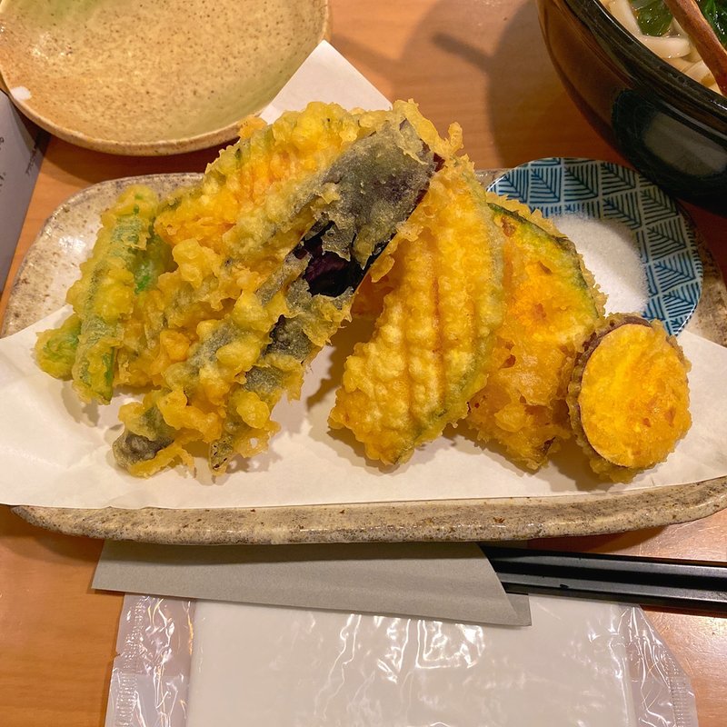 野菜天の盛り合わせ(うどん処ごえん)