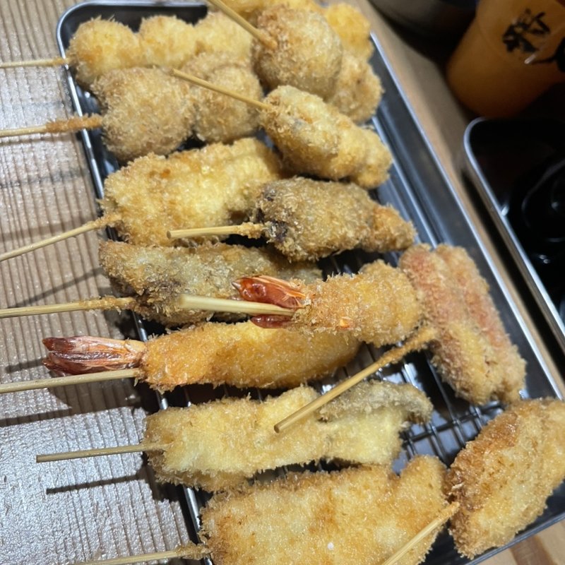 串カツ盛り合わせ(道楽亭)