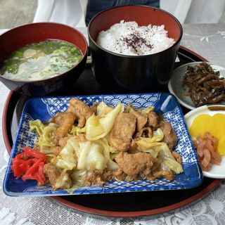 鶏ちゃん定食(お食事処 たぬき )