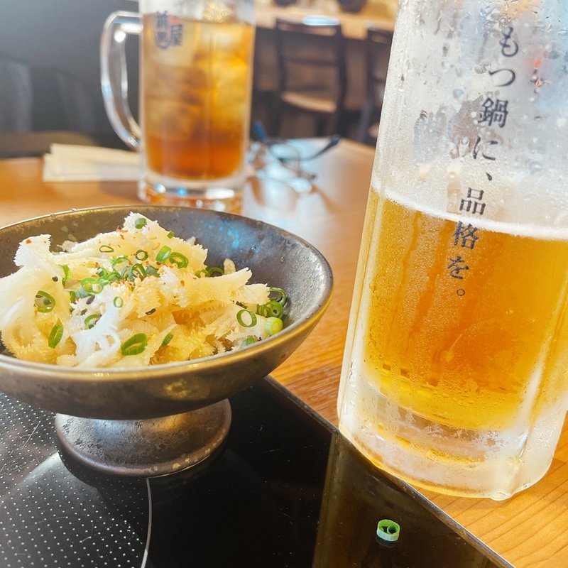 センマイ刺し(シロ)(博多もつ鍋前田屋博多店)