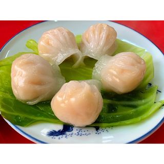 蒸し海老餃子(台湾家庭料理 青葉)