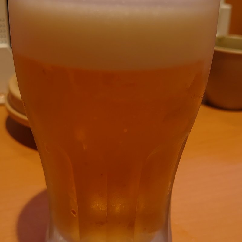 生ビールジョッキ(スシロー 新宿西口店)