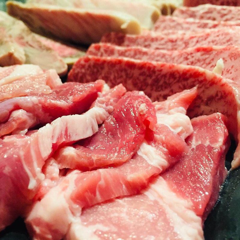 ひなもりポークの焼肉(フランス厨房 旬彩 中央駅店 )