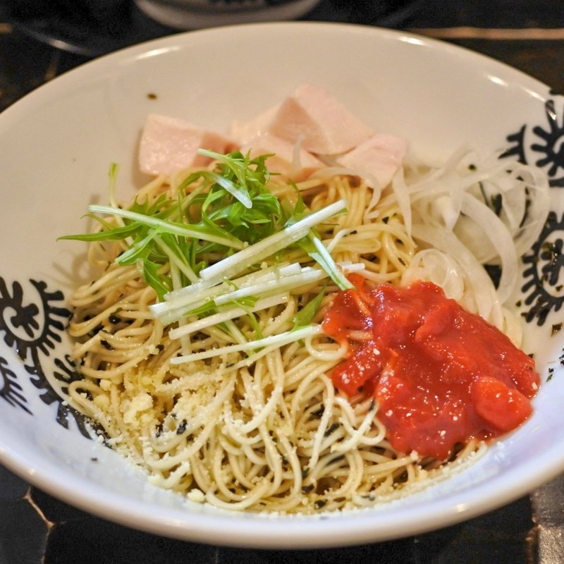 バジル和え玉(特級鶏蕎麦龍介もてぎ)