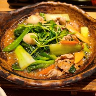 春野菜と豚肉の塩麹あんかけ土鍋ご飯(大戸屋ごはん処 ノースポートモール店)