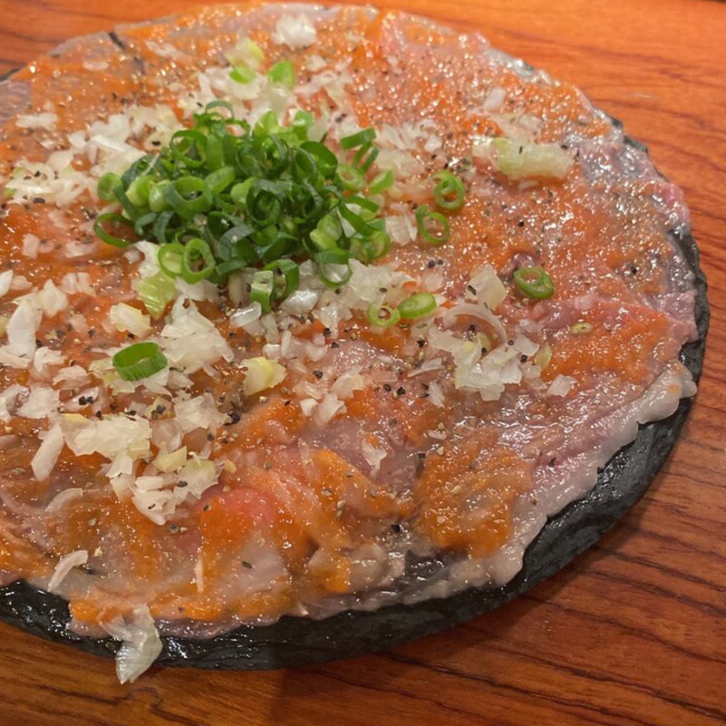 和牛炙りめんたい(ミートバル 肉たらし )