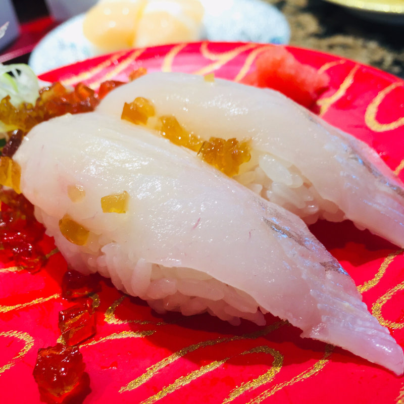 カワハギの握り(廻る寿司めっけもん ドルフィンポート店 )
