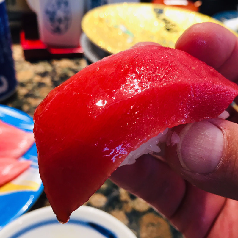 本鮪赤身の握り(廻る寿司めっけもん ドルフィンポート店 )