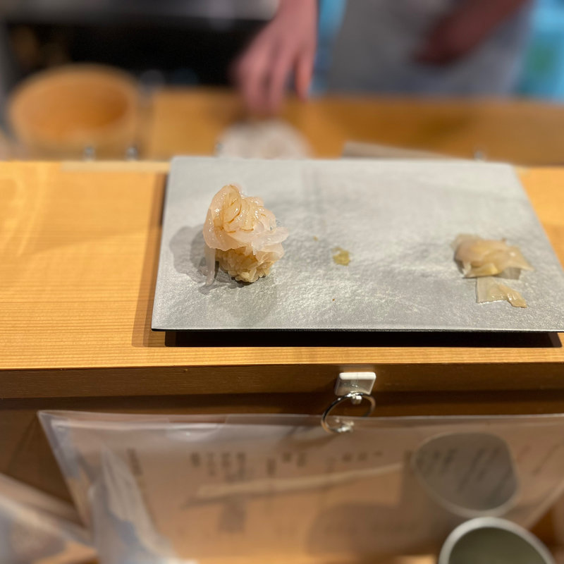 白エビ昆布〆(立喰い寿司あきら)