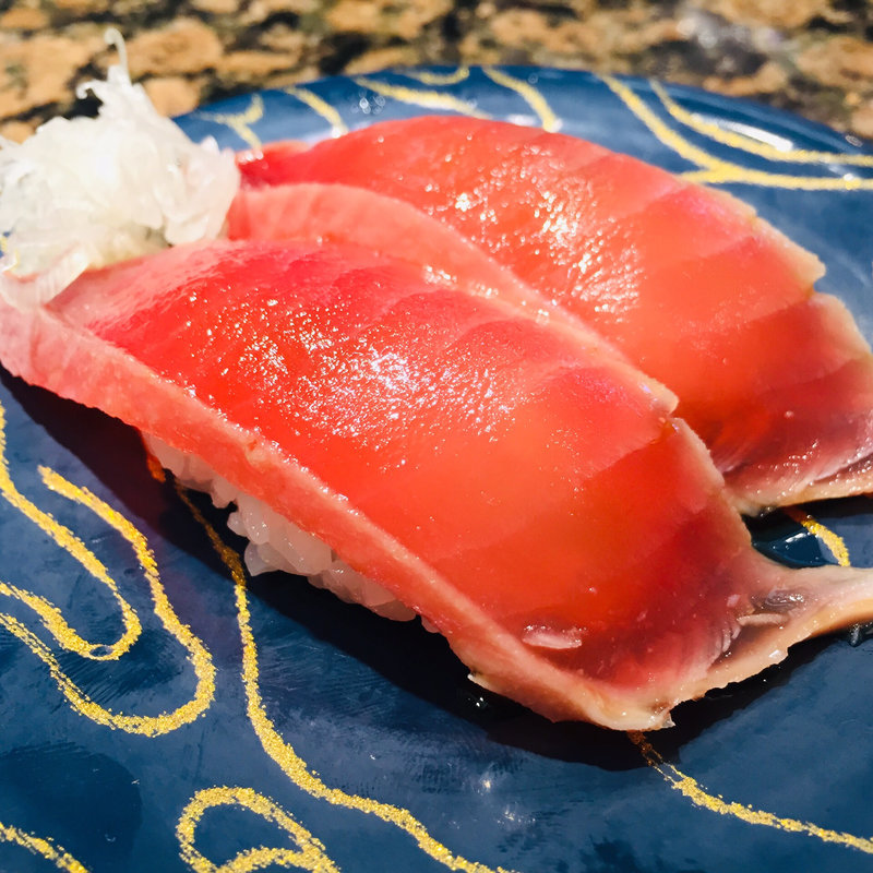 マグロ漬けの握り(廻る寿司めっけもん ドルフィンポート店 )