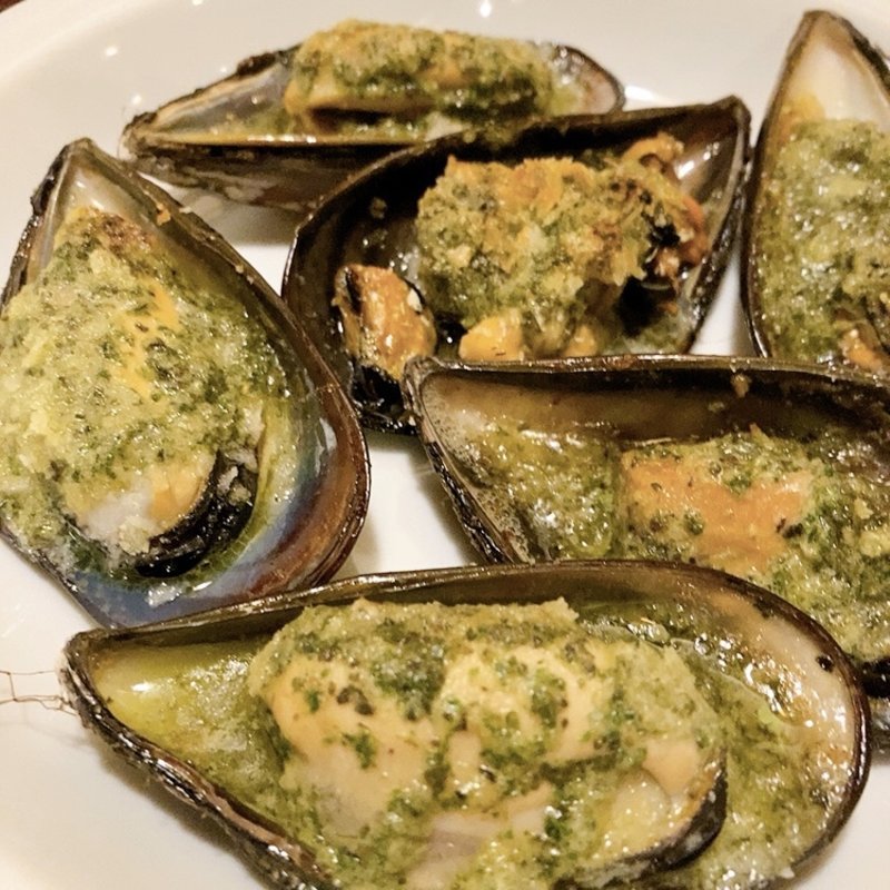 ムール貝の香草パン粉焼き(プティワカノ)