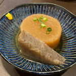 こんにゃく　大根(おでんしみず)