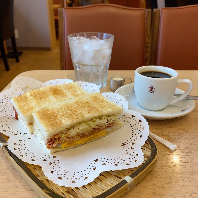 モーニング、アイスコーヒー(コンパル 平和店)