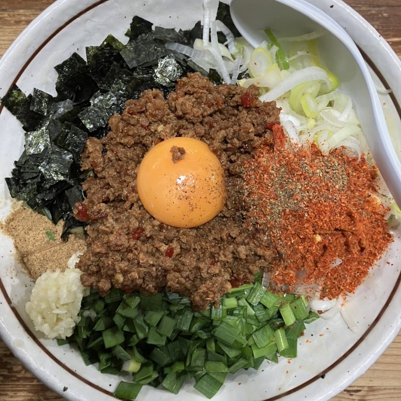 辛いまぜそば(麺 酒 やまの)