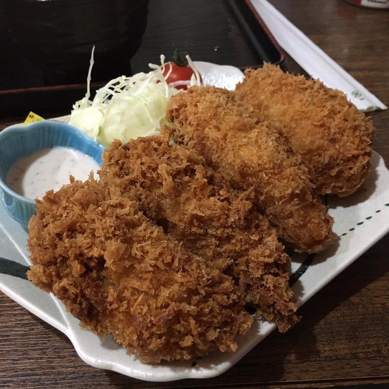大粒カキフライ(食堂　お魚直売所)